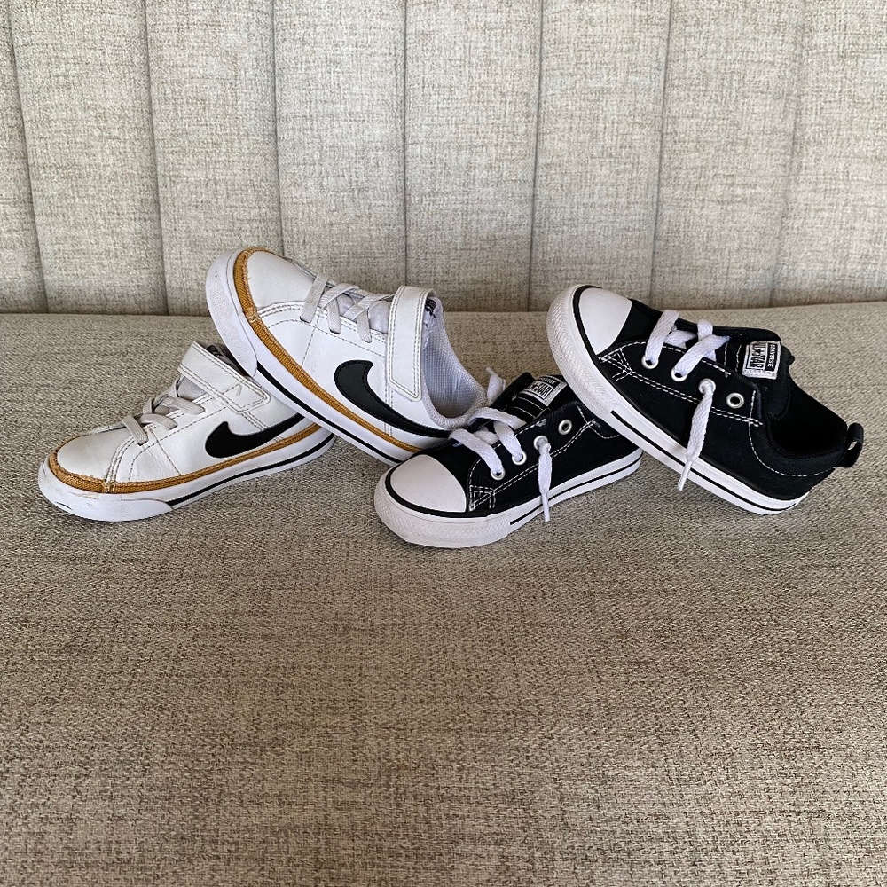 Converse Kids' Street Ox Low Top Sneakers and NIKE COURT LEGACY 8